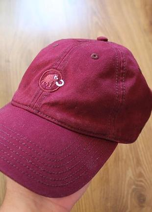 Бордовая унисекс кепка хлопок mammut baseball cap размер l/xl