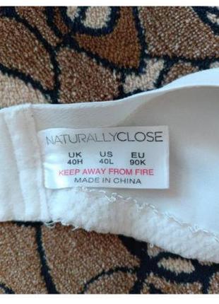 Шикарный,белый, мягкий бюстгальтер бренда naturally close без косточек. 5
