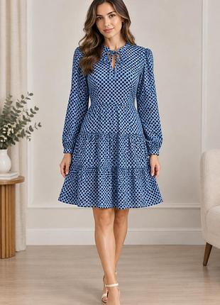 Плаття розкльошоне , сукня у горох esprit