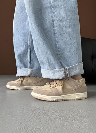 Кросівки nike sb dunk low light brown suede | 36–41