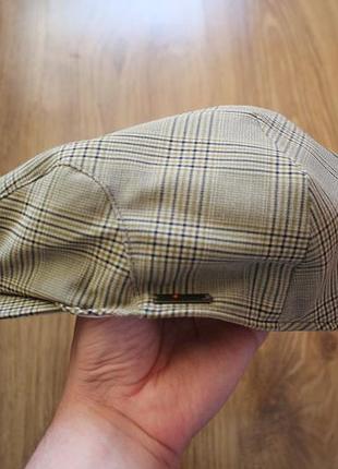 Легкая кепка реглан унисекс в клетку wigens (швеция), размер 58 (flat cap / ivy cap)
