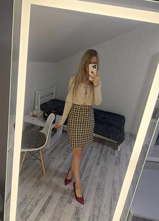 Спідниця принт burberry