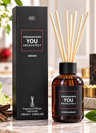 Аромадифузор парфумований armani stronger with you absolutely, 100 мл