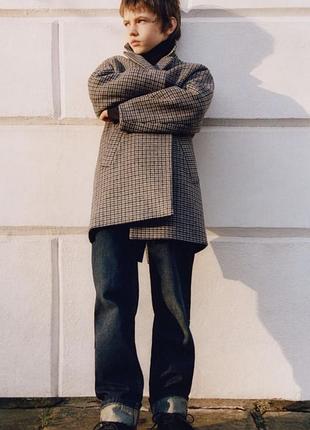Вовняне дитяче пальто zara kids, 8 років