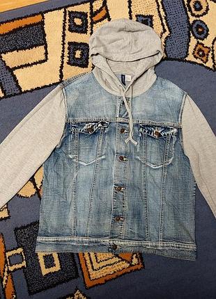 Мужская джинсовая куртка divided h&m р xl р 185м