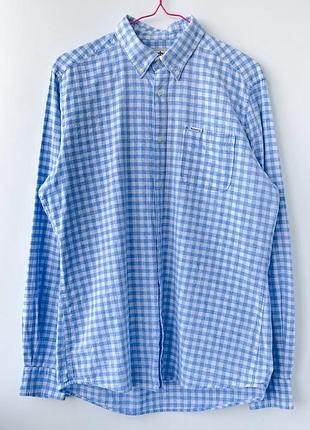Чоловіча сорочка barbour tailored fit чоловіча в клітинку сорочка з довгим рукавом розмір м