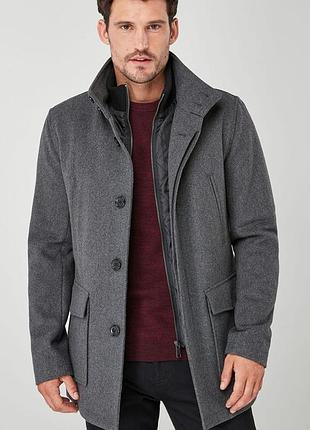 Мужское шерстяное пальто next tailoring, размер s
