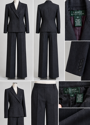 Брючный винтажный шерстяной костюм.
ralph lauren 

p.s 
 міні нюанс на брюках