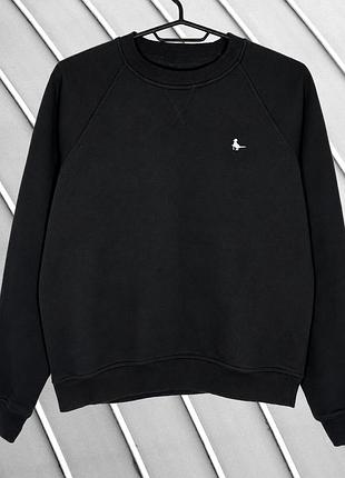 Жіночий чорний теплий світшот jack wills s 36 38 джек віллс утеплена кофта на флісі зимовий чорний світшот jack wills s