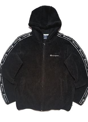 Шерпа тедди куртка champion с лампасами в виде kappa ellesse stussy corteiz nike tech fleece acg norrona fjallraven rab ortovox the north face