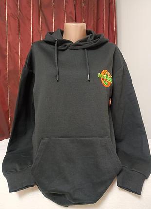 Кофта худі тепла чорна італія нова m/l/xlрозмір