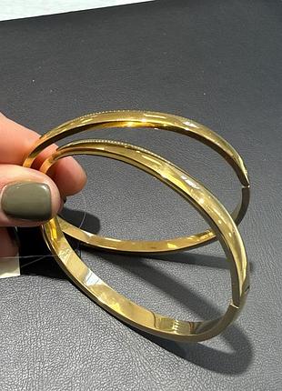 Браслет жорсткий позолота 18 k