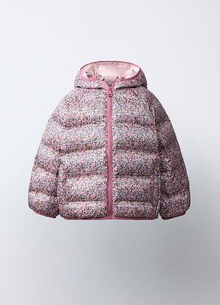 Куртка на дівчинку квіткова zara new