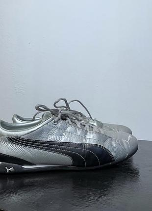 Кросівки puma future cat шкіряні сріблясті 43 розмір