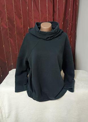 Треккинговая кофта женская худи черная nike l/xl размер