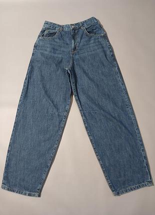 Clockhouse buckle back mid waist relaxed denim jeans джинси жіночі