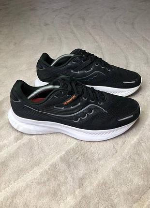 🔥 saucony guide 16 — black / white 🔥мужские кроссовки саукони размер 44.5