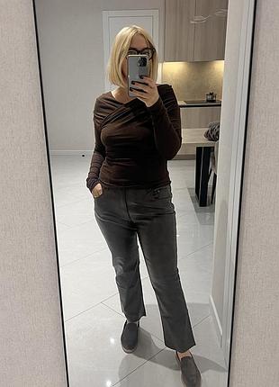 Брюки з екошкіри zara