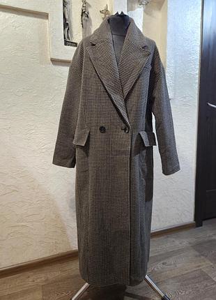 Пальто  шерсть  zara