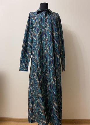 Жіноча довга сукня - сорочка з котону 16/18 розміру country collection