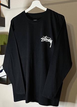 Лонгслів stussy чорний