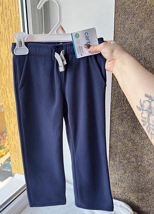Спортивні штани унісекс carter's флісові сині