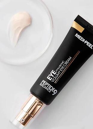 Омолоджуючий крем для повік з пептидами medi-peel peptide balance9 eye hyaluronic volumy eye cream