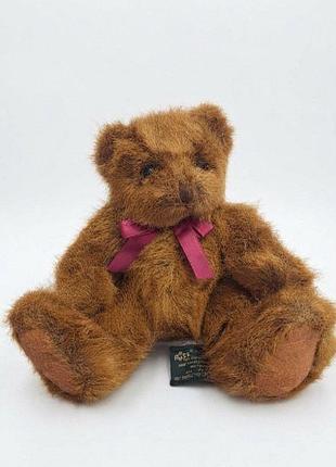 Коллекционный винтажный мишка russ berrie – pickering (серия bears from the past), новый, 15 см (в сидячем состоянии)