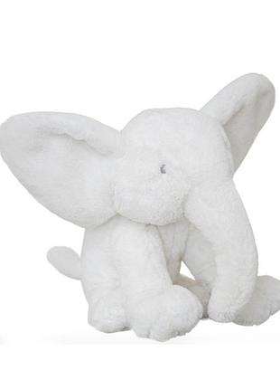 Мягкая игрушка плюшевый слоник smartypants white plush elephant, белый, 18 см (medium)