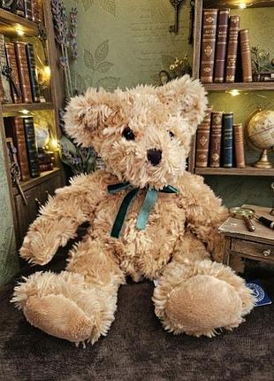 Колекційний вінтажний плюшевий ведмедик channel island toys (англія), 20 см (у сидячому положенні)