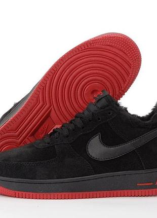 Air force низкие мех кроссовки аир форс зимние 1 winter low 45