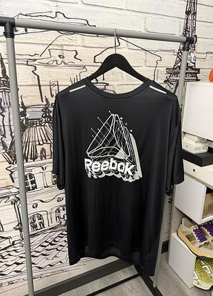 Футболка reebok оригинал с сша легкая спортивная размер xxl в сеточку