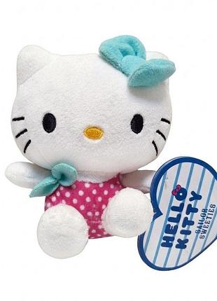 Мягкая игрушка hello kitty sailor sweeties 15 см плюшевая хэллоуино китти в розовом купальнике в горошек, оригинал sanrio (hktd500