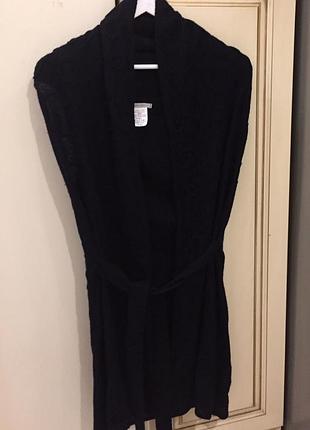 Новый.кардиган с альпакой брендовый sarah pacini royal baby alpaca &amp; merino 3d knit belt cardigan black oriгинал.зе свежих коллекций