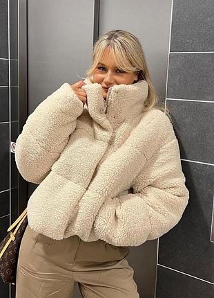 Тепла зимова шубка-куртка zara 3
