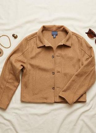 Укороченный жакет-рубашка h&m (размер m)