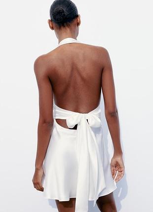 Атласна сукня zara 5