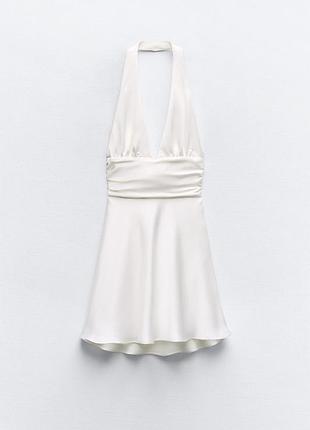 Атласна сукня zara 8