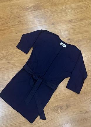 Жіноча коротка сукня-кімоно mm6 maison margiela синя