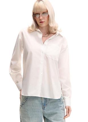 Нова біла сорочка оверсайз cropp розмір s / белая рубашка oversize новая