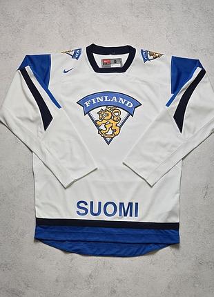 Хокейний реглан хокейка nike team finland suomi iihf ice hockey jersey