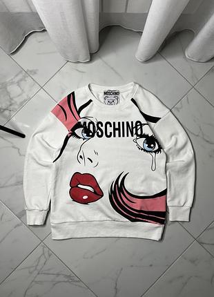 Фірмовий світшот moschino couture! pop-art print (size m)