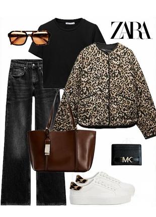 Бестселер! нова дуже красива та практична леопардова куртка zara/зара. іспанія.