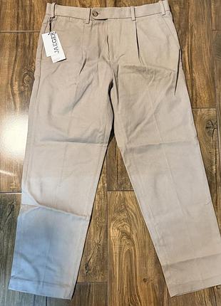Jaeger women's chino trousers — жіночі нові штани stone, класичний chino-фасон, розмір 36/31, з бірками, британський бренд, rrp £65
