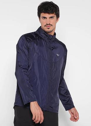Мужская ультра легкая беговая ветровка mizuno aero jacket size m
