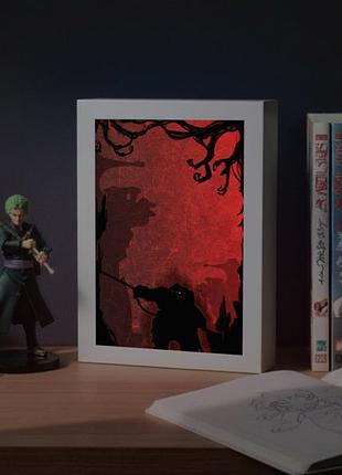 Акриловий led-світильник "dota 2" — 3d-картина з підсвічуванням, білий