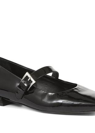 Балетки з лакованої шкіри jones bootmaker  luciana square toe mary janes зовні лакована шкіра, в середині натуральна шкіра