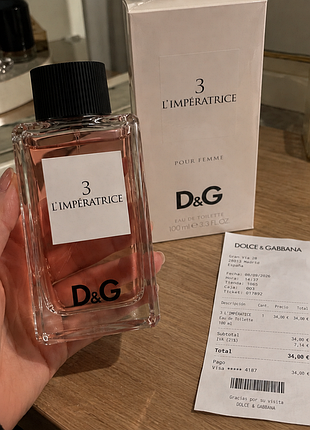 Туалетна жіноча вода d&g l'imperatrice 3 100 ml
