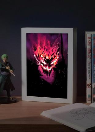 Акриловий led-світильник "dota 2" — 3d-картина з підсвічуванням, білий
