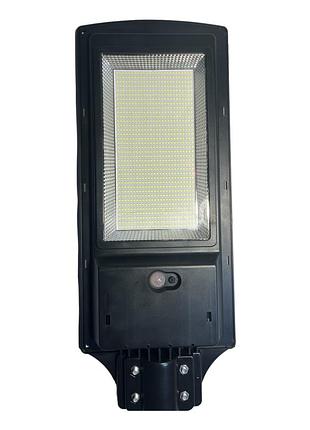 Led світильник сонячний автономий vhg r20 3000w 700lm 5000k з сенсором та дк пультом, black